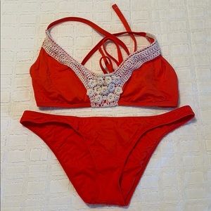 Lucky Brand Bikini (Top D, Bottom Large)